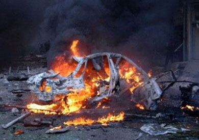 تفجير فى احد احياء حمص بسوريا ارشيفية